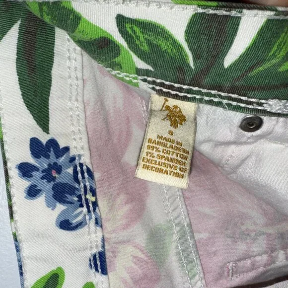 U.S. Polo Assn. Womens Floral Print Skinny Jeans Size 8 - Picture 5 of 8